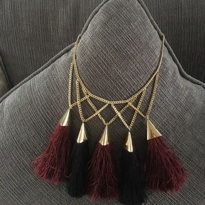 Baublebar Gold tassel fringe necklace